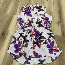Mileage Sleeveless Pullover Shirt Dress Size 1X Fairycore Whimsical Butterfly