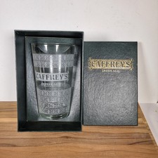 Caffreys Irish Ale Pint Glass Gift Boxed, Home Bar Pub Cave Shed Guinness Beer