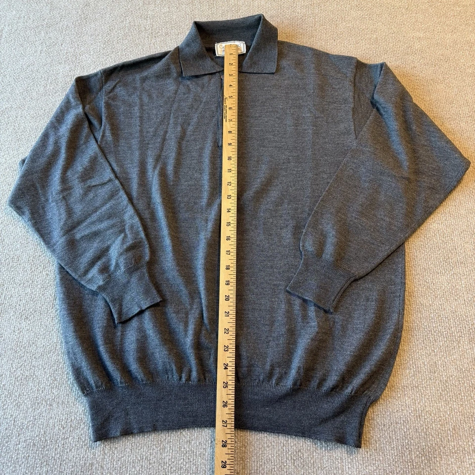 Vintage Gran Sasso Collared Mens Wool/Cashmere/Silk Blend Sweater Size L - Image 2 of 4