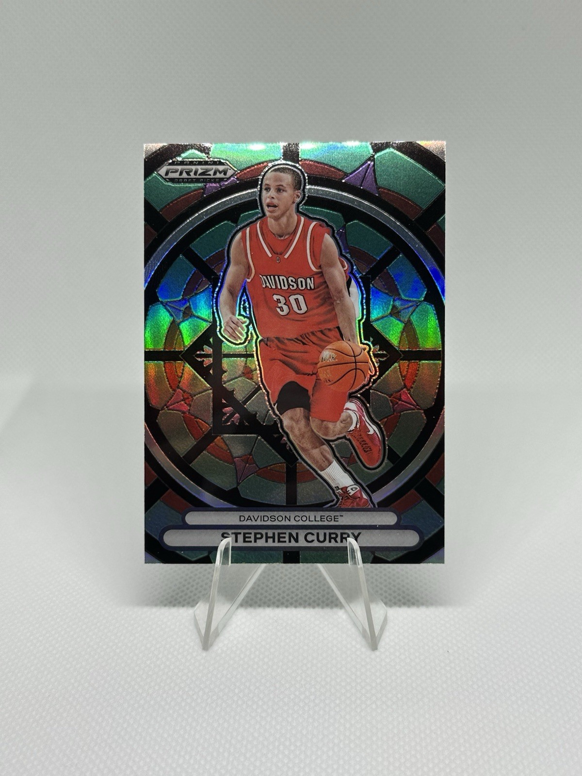 2023 Panini Prizm Draft Picks - Stained Glass Case Hit Stephen Curry SSP #14