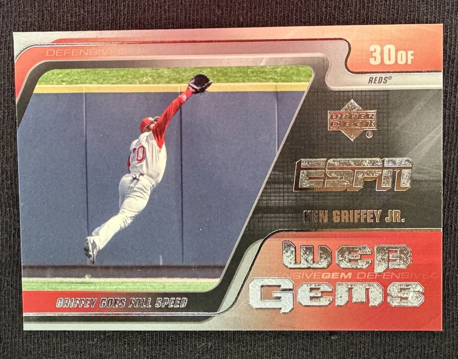2005 Upper Deck ESPN - Web Gems Ken Griffey Jr #WG-15 Cincinnati Reds MLB HOF