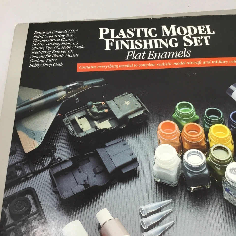 Juego de acabado modelo plástico Testors 1996 esmaltes planos #9160 caja sellada Foto 2 de 4