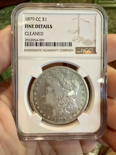 1879-CC Morgan Dollar NGC Fine Details Cleaned