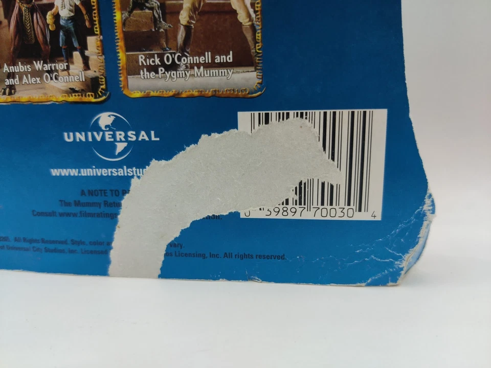 Figura de acción de colección 2001 Mummy Returns Scorpion King Jakks Pacific caja usada Foto 2 de 4