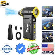 Compressed Air Duster, 210000RPM 8-Gear Adjustable Electric Air Duster with L...