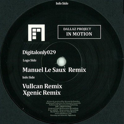 Dallaz Project - In Motion - 12'' Vinyl DUTCH 2009 DIGITALONLY029 - ABGG