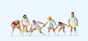 Preiser 10078 Tennis Players (Pk6) Exclusive Figure Set HO Gauge