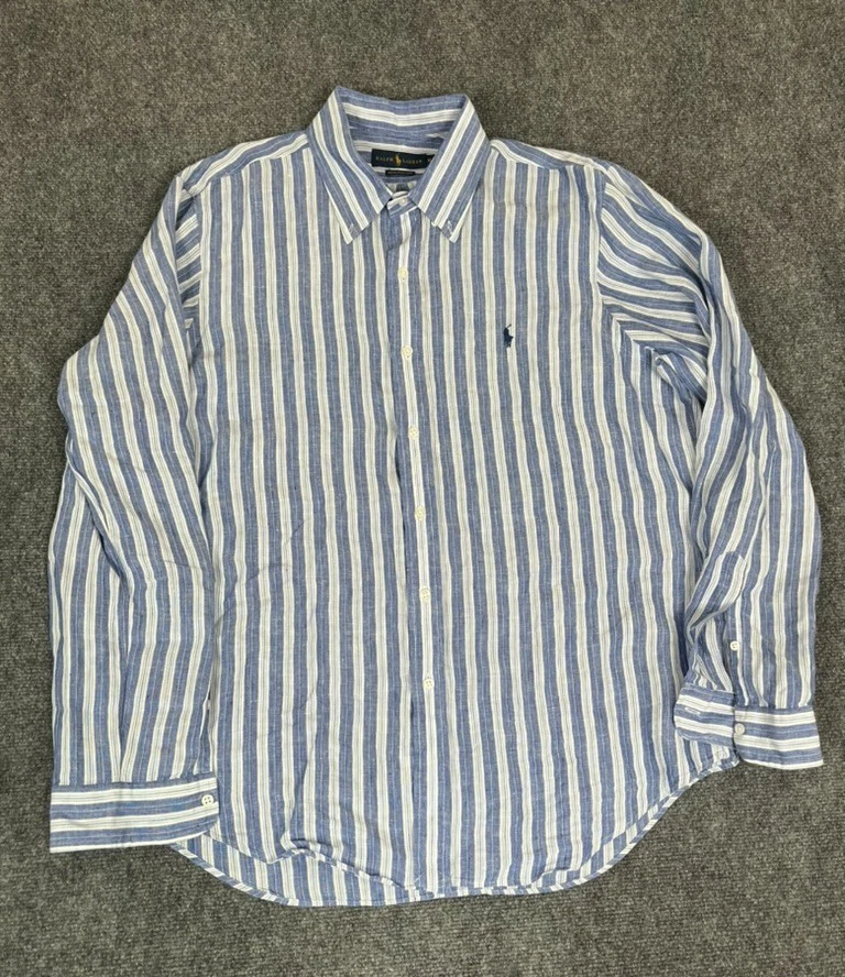 Camisa De Manga Larga A Rayas Lisas Para Hombre Color Ladrillo Comprar