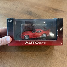 Autoart 1/43 Scale 60420 - Dodge Viper Competition Coupe-Plain Body - Red NEW!