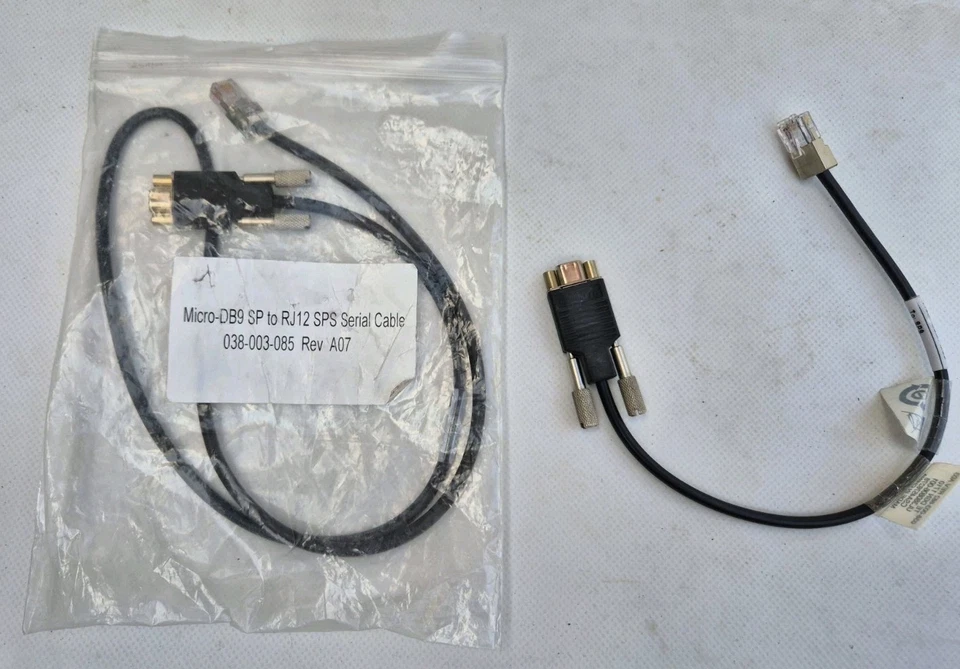 PAIR 038-003-682, 085 EMC Micro-DB9 SP To RJ12 SPS Serial Cable Rev A07, Rev A03 - Image 2 of 4