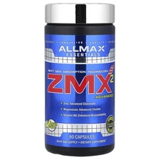 ALLMAX Nutrition ZMX2 High-Absorbtion Magnesium Chelate 90 Capsules Gluten-Free,