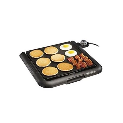 Proctor Silex 38516 Electric Griddle Large Nonstick 200 Sq In Adjustable Heat