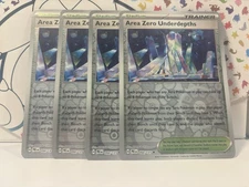 4x Area Zero Underdepths (Playset) 094/131 - NM Condition - Reverse Holo