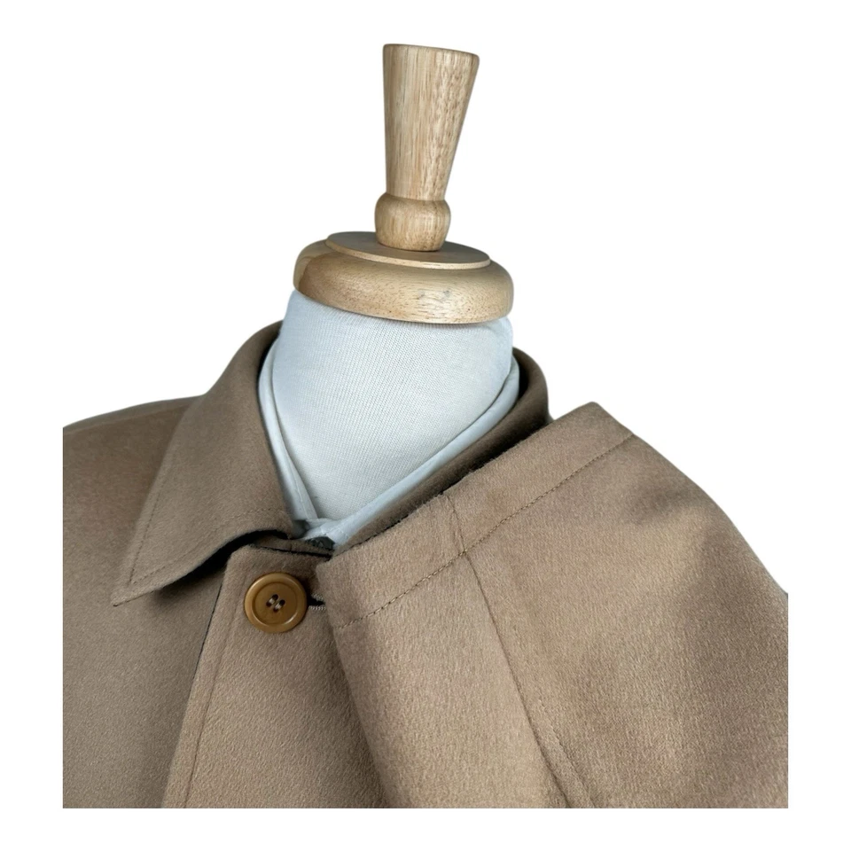 Abrigo reversible Ermenegildo Zegna marrón cachemir puro para hombre talla mediana como nuevo  Foto 3 de 4