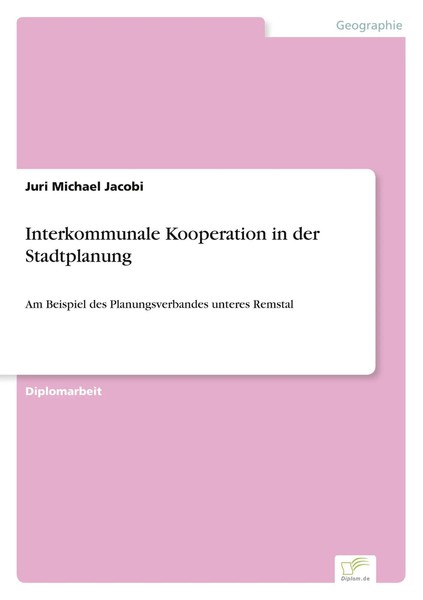 Juri Michael Jacobi | Interkommunale Kooperation In Der Stadtplanung | Buch-image