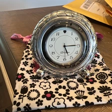 Brighton NWT Pebble Clock Works New Battery W/Pouch Retailed $40 **RETIRED**