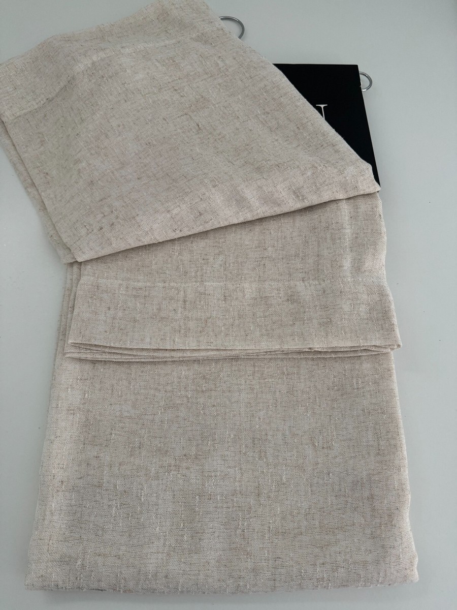 New Ralph Lauren Window Curtains 2 Panels Beige 54 x 84 Boucle 15