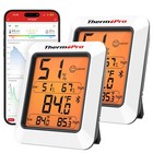 ThermoPro Hygrometer Thermometer for House TP350, Bluetooth Room Indoor Green...