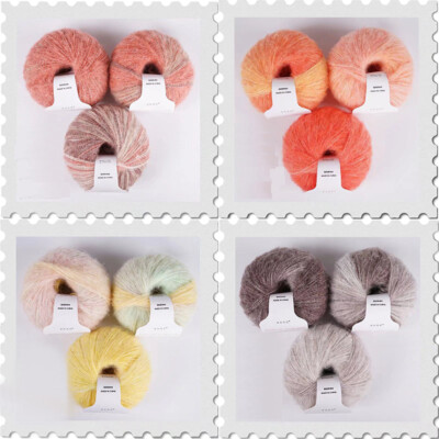 Yarn DIY Sweater Wool Colorful Knitting Segment Dyed Scarf Material Supplies