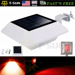 Solar Ed Gutter Light Wall Outdoor Garden Security Path Fence Image Is Loading Solar Ed Gutter Light Wall Outdoor Garden Security