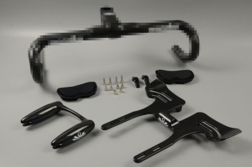 Cycling Aero Bar Carbon Fiber Road Bike Rest Bar Handlebars 31.8mm Black Gloss - Picture 7 of 10