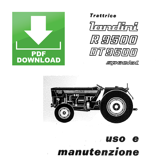 LANDINI 7550 2RM e 4RM Manuale uso manutenzione Libretto istruzioni trattore ITA