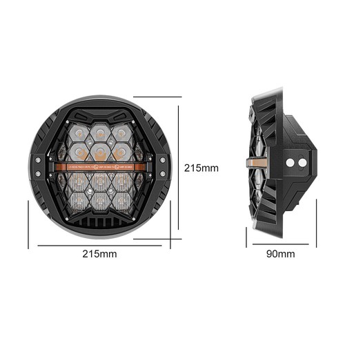 Fit for Electra Glide Road King Street Glide Newest 7" Round LED Headlight w/DRL - Picture 9 of 13