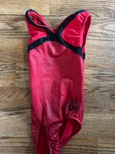 Aly Raisman GK ELITE Gymnastics Leotard Tank SEQUINZ Bling Sz: CL