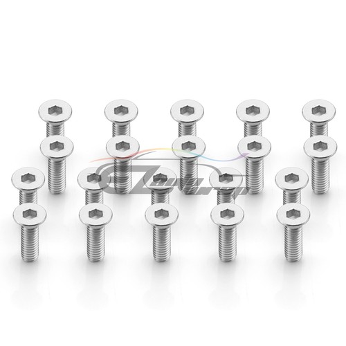 20pcs Jdm Billet Aluminum Bumper Washer/Bolt/Fender Engine Bay Dress Up Kit - Foto 7