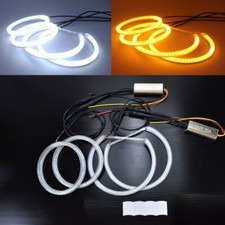 SMD Daul Color LED Angel Eye Switchback W+A DRL Fits 05-09 E90