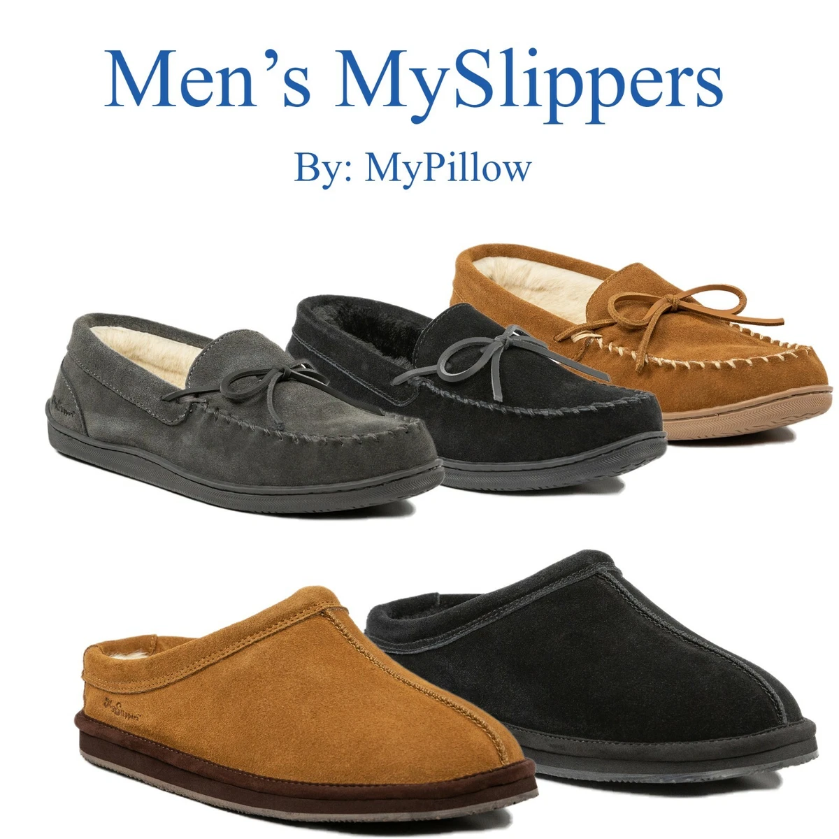 Men s MySlippers By MyPillow eBay