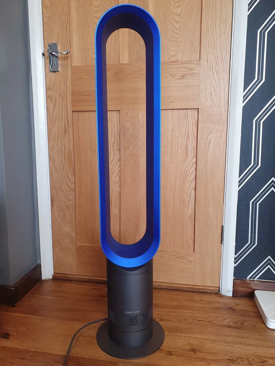 Dyson AM07 10 Speed Tower Fan Blue Silver With Remote