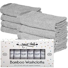 Sweet Child 8-Pack Baby Washcloths -Super Soft Rayon Washcloth Baby Wash Clot...
