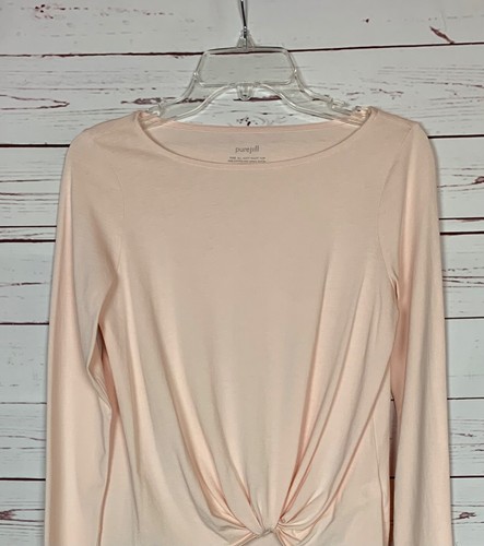 J.Jill Pure Jill Women's XSP Extra Small Petite Light Pink Soft Spring Top Shirt - Picture 3 of 12