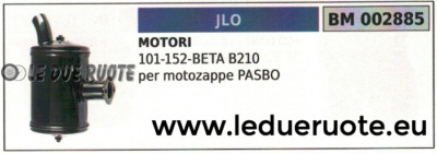 Auspuff Schalldämpfer Motozappa Pasbo Motor JLO 101 152 BETA B210