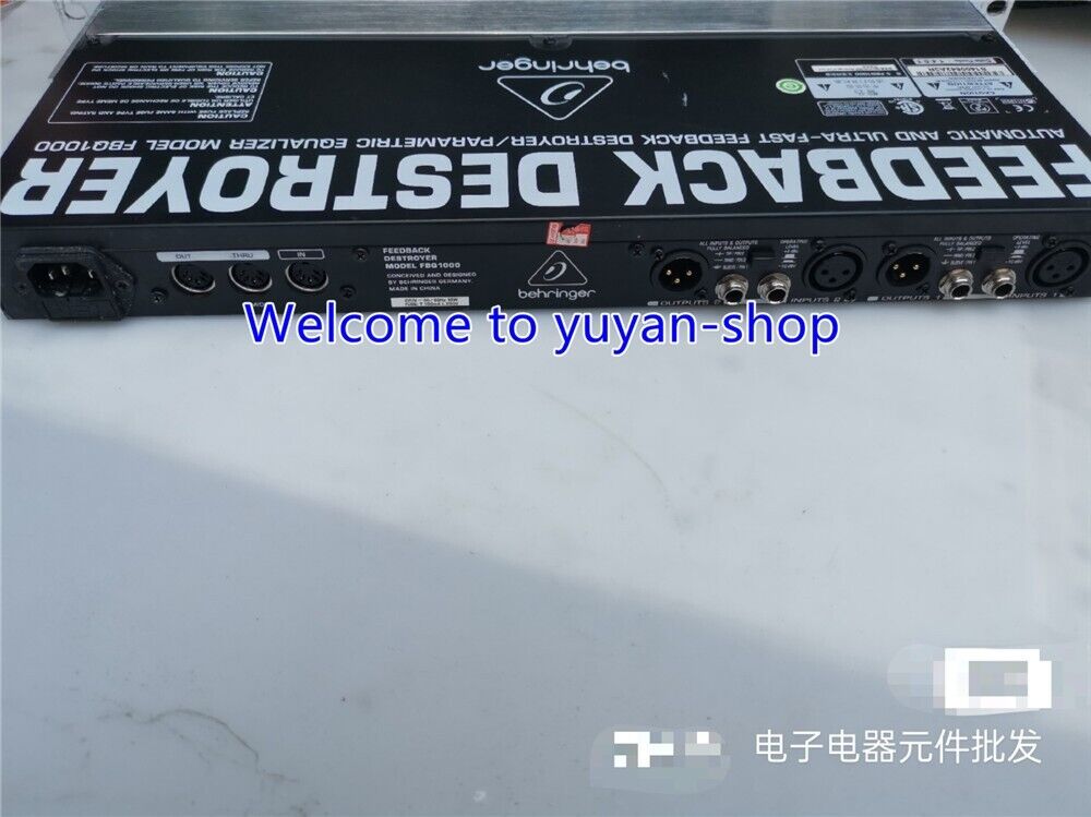 1PC Behringer FBQ1000 Feedback Destroyer | eBay 1PC Behringer FBQ1000 Feedback Destroyer | eBay