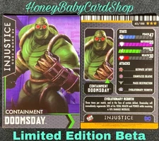 Injustice Arcade Limited Edition Beta Card 65 Containment Doomsday Out of Print