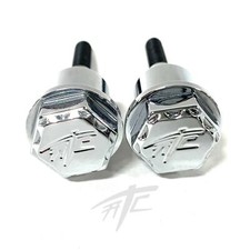 CHROME DIAMOND CUT ATC ENGRAVED BIG BODY BOLTS 2008-2020 SUZUKI HAYABUSA