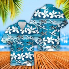 US Air Force Fairchild Republic A 10 Thunderbolt II Hawaiian Shirt