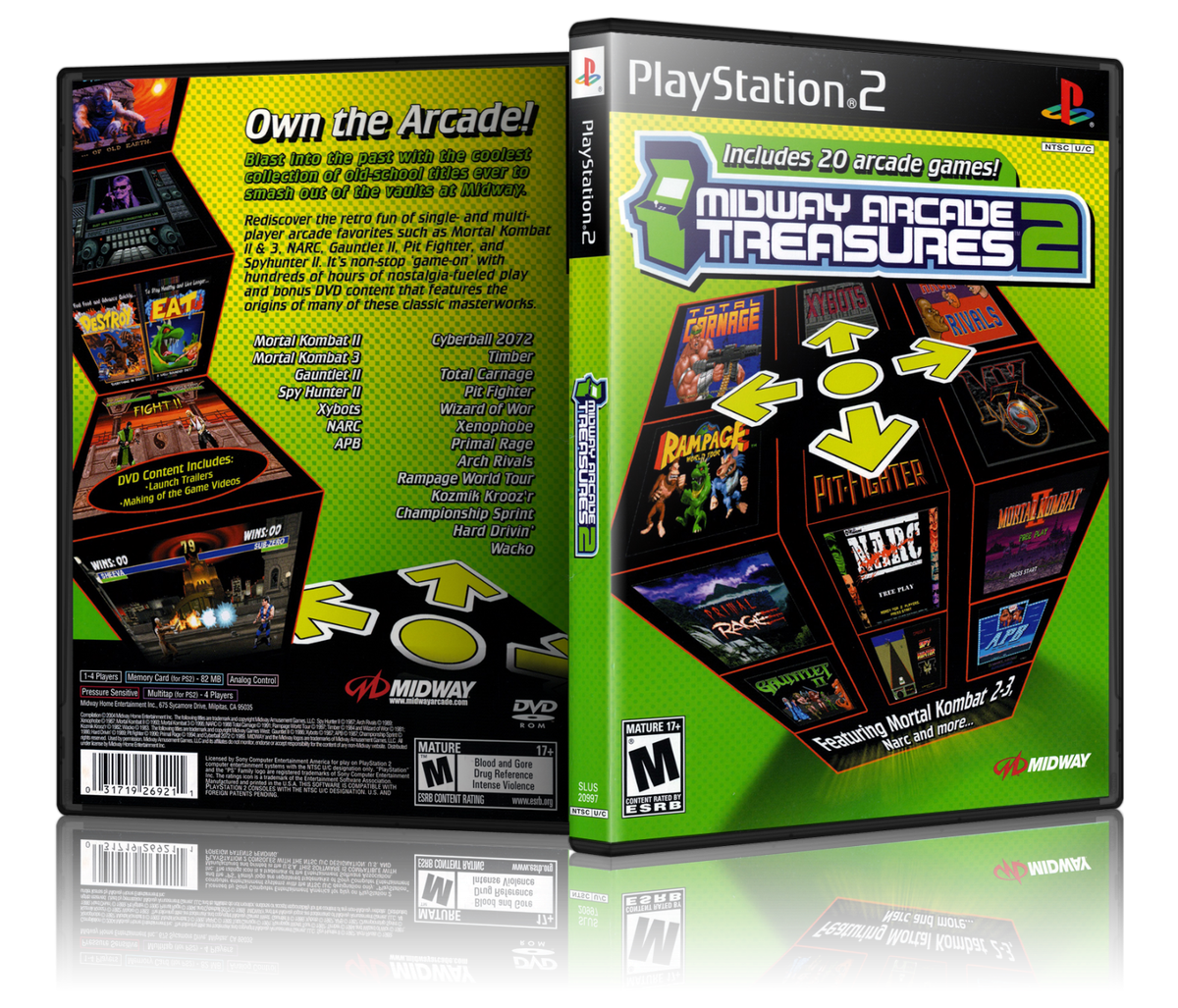 Midway Arcade Treasures 2 (Sony PlayStation 2, 2004) for sale