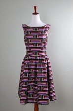 KATE SPADE New York Florence Broadhurst 398 A-Line Carolyn Silk Dress Size 4