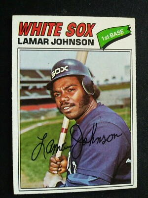 1977 Topps Baseball Card # 443 Lamar Johnson - Chicago White Sox