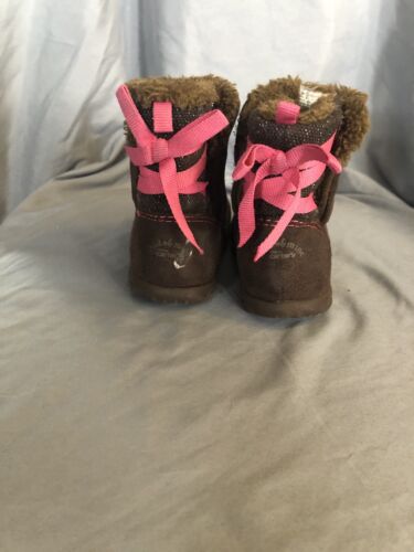 Carters Child Of Mine Boots Size 5 Brown - Picture 3 of 5