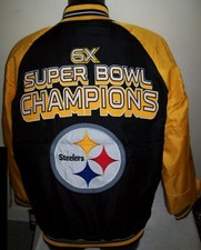 Steelers Jacket Pittsburgh 6 TIME SUPER BOWL CHAMPIONS Polyester S M L