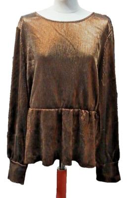 Vera Moda Top Black/Copper UK 18. YB25