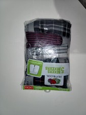 Fruit of the Loom Boys Plaid Boxers 5 Pk