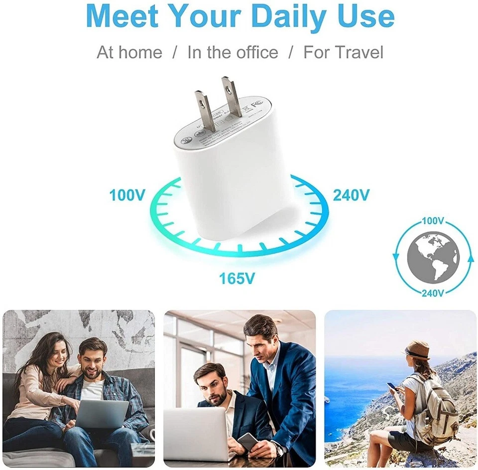 1-6X 20W USB Type C Wall Charger Power Adapter Fast Block Charging Brick Box LOT - Image 4 of 4