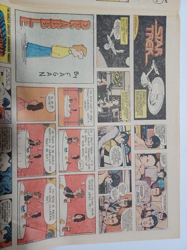 Inserto de tira cómica de periódico Star Trek Boston Herald 2 de diciembre de 1979 ¡Envío de $0! - Imagen 4 de 9