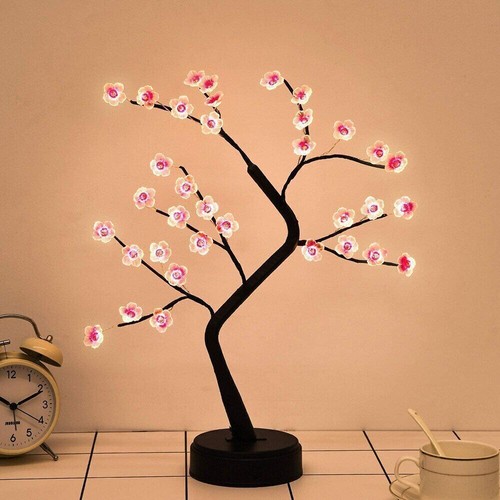 LED Tabletop Bonsai DIY Fairy Lights Tree Lamp Touch Night Light Home Decor Gift - Bild 16 von 32