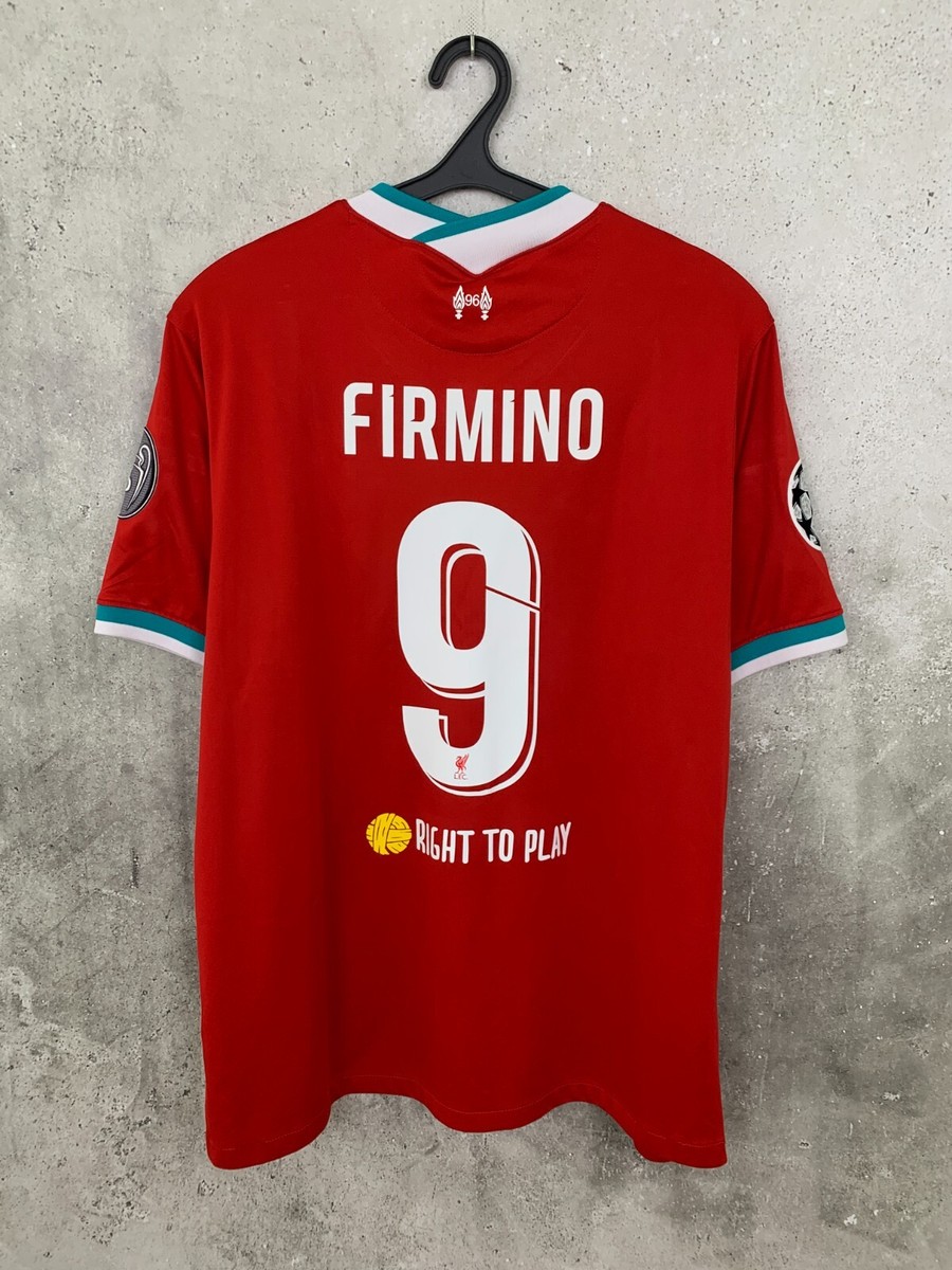 LIVERPOOL 2020 2021 HOME CHAMPIONS LEAGUE SHIRT #9 FIRMINO NIKE